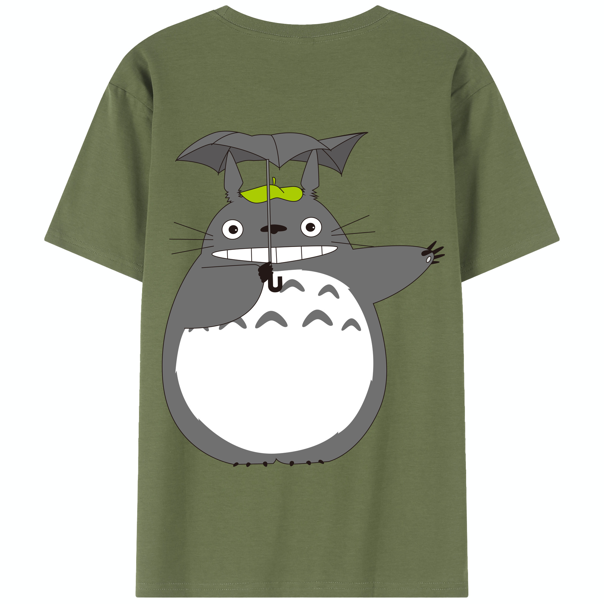 （画像用） となりのトトロ 草壁メイ 草壁サツキ My Neighbor Totoro Satsuki Kusakabe Mei Kusakabe 綿100％半袖Tシャツ（背面プリント）